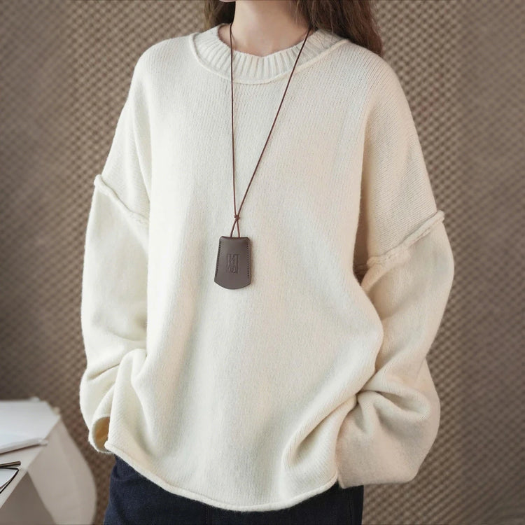 Relaxed Drop-Shoulder Sweater