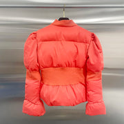 Puff-Sleeve Quilted Jacket