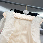 Ribbon-Trim Sleeveless Dress
