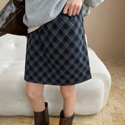 Plaid A-Line Mini Skirt