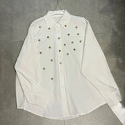 Embellished Relaxed Button Shirt