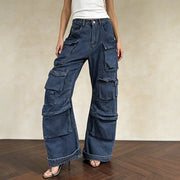 Straight-Leg Cargo Jeans