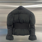 Puff-Sleeve Quilted Jacket