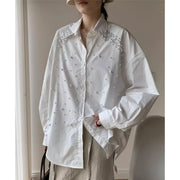 Embellished Button-Up Shirt