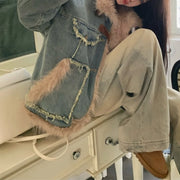 Shaggy-Trim Pocket Jacket