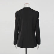 Embellished Shawl-Collar Blazer