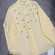 Embellished Relaxed Button Shirt