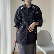 Embellished Button-Up Shirt