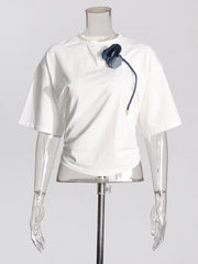 Rosette Short-Sleeve Tee