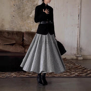 Stand-Collar Single-Breasted Jacket
