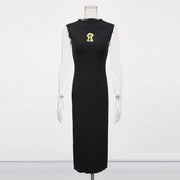 Sleeveless Fitted Long Dress