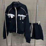 Bow-Detail Jacket or Skirt