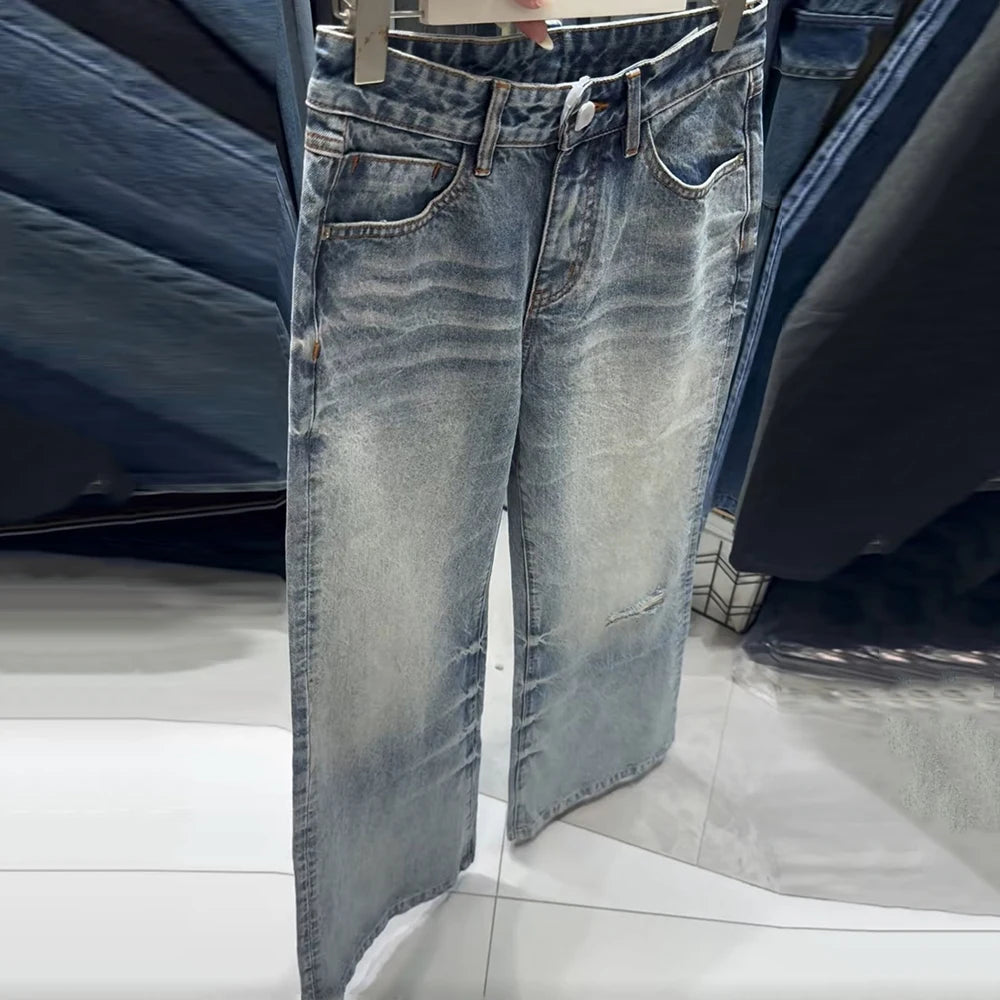 Distressed Flared Jeans