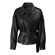 Double-Breasted Belted Jacket