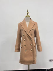 Double-Breasted Fitted Coat