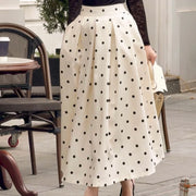 Sheer Top or Polka-Dot Skirt