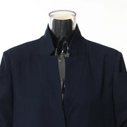 Cutout-Shoulder Longline Jacket