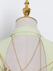 Notched-Lapel Fitted Blazer