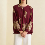 Sequin-Detail Long-Sleeve Top