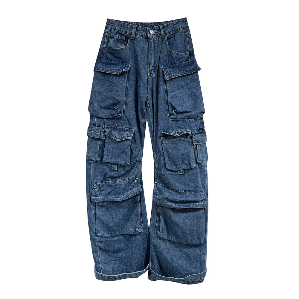 Straight-Leg Cargo Jeans