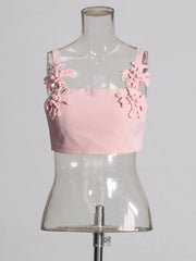 Floral Applique Top, Skirt or Set