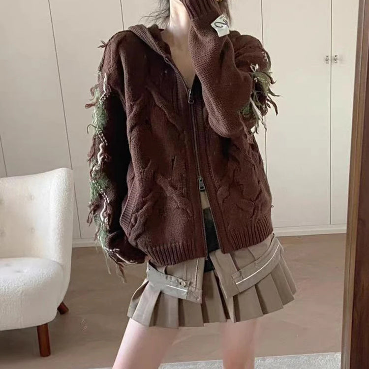 Pleated Panel Mini Skirt