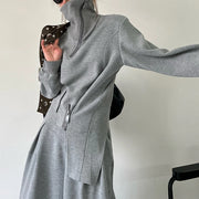Zip-Front Jacket or Wide-Leg Pants