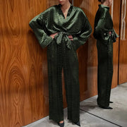 Patterned Jacket, Pants or Set
