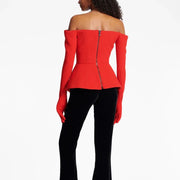 Off-Shoulder Tailored Blazer