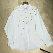 Embellished Relaxed Button Shirt