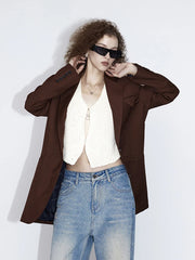 Relaxed Single-Breasted Blazer
