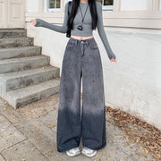 Embellished Wide-Leg Jeans