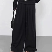 Asymmetric Top or Wide-Leg Pants