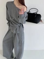Asymmetric Top and Pants Set