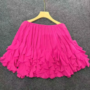 Off-Shoulder Tiered Ruffle Blouse