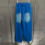 Letter-Print Drawstring Pants