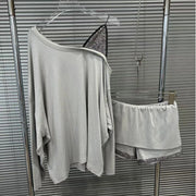 Asymmetric Top and Shorts Set