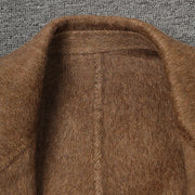 Notched-Lapel Tie-Waist Coat