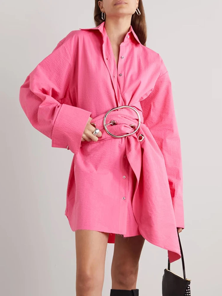 Oversized Longline Button Shirt