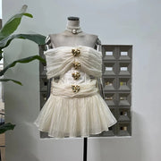 Off-Shoulder Ruched Mini Dress
