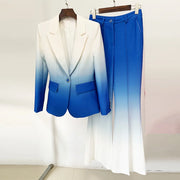 Ombre Blazer and Pants Set