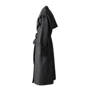 Double-Breasted Tie-Waist Coat