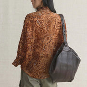 Paisley-Print Button-Up Shirt