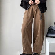 Seamed Wide-Leg Pants