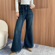 Tie-Waist Flared Jeans