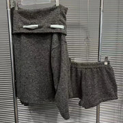Bow-Front Top and Skirt Set