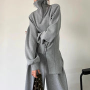 Zip-Front Jacket or Wide-Leg Pants