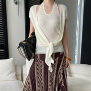 Tie-Front Sleeveless Top