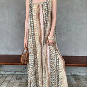Geometric-Print Relaxed Dress