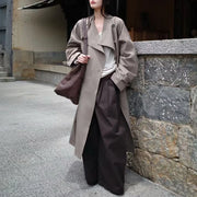 Relaxed Single-Breasted Trench Coat